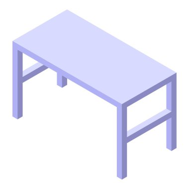 Basit metal masa, dikdörtgen kapaklı ve dört bacaklı, çeşitli ayarlar için mükemmel.