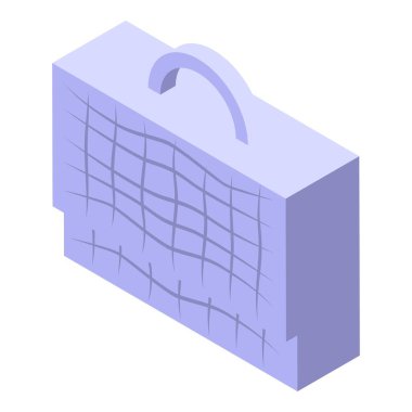 Müzik çalmak için metal ızgaralı Isometric vintage yükseltici