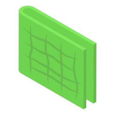 Damalı desenli yeşil deri cüzdan açık duruyor.