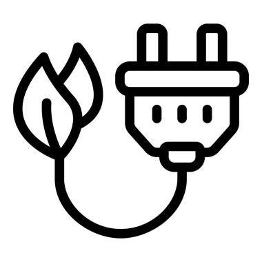 Yeşil enerji kavramını temsil eden basit ama güçlü bir simge