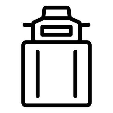 Elektrikli tost makinesi yemek ikonu, taslak tarzı