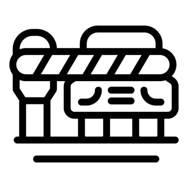 Sınır kapısının kapatılması, erişimin kontrol edilmesi ve bir kontrol noktasında güvenliğin sağlanması, yasaklanmış bölgelerin sembolize edilmesi