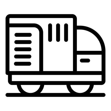 Demiryolunda hareket eden bir trenin simgesi, toplu taşıma kavramı.