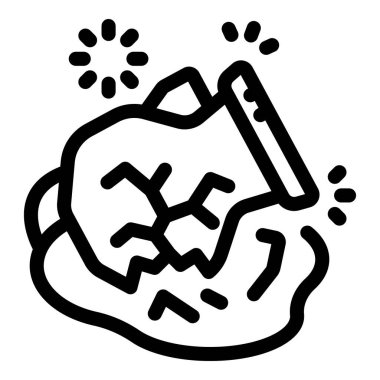 Çamur çömleği su dökerek kuraklığı ve kaynak yetersizliğini simgeleyen bir su birikintisi oluşturdu.