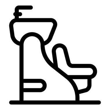 Kuaför salonunun basit bir simgesi. Kuaförlük ve güzellik hizmetleri için mükemmel.