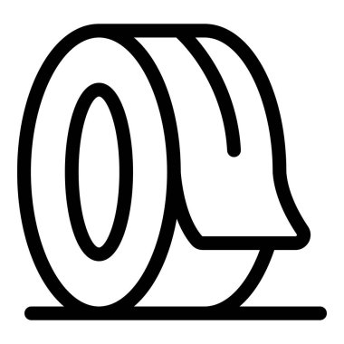 Yüzey çizgisi simgesinde duran yapışkan bant rulosu