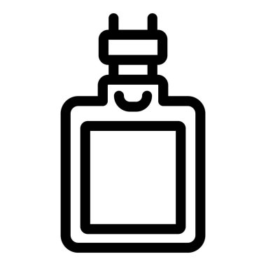 İpe asılmış bir ofis çalışanı rozetinin simgesi. Kimlik ve güvenliği simgeliyor.