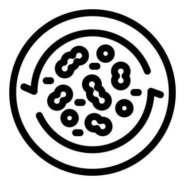 Mikroskop altında incelenen bakteriler hücre bölünmesini ve çarpımını gösteriyor