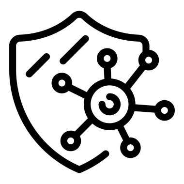 Antivirüs yazılımı verileri bir virüs saldırısından koruyor.