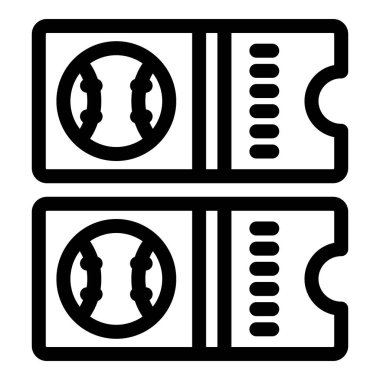 Beyzbol maçına giriş izni veren iki bilet, sporu temsil etmek ya da bir maça katılmanın heyecanı için mükemmel.