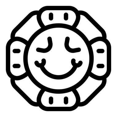 VR gözlük takan mutlu emoji sanal gerçeklik deneyiminin tadını çıkarıyor