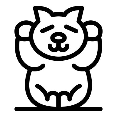 Mutlu çizgi film köpeği gözleri kapalı oturuyor.