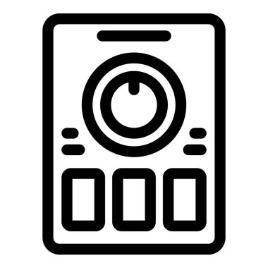 Düğmeli ve büyük düğmeli elektronik kontrol paneli ayarlanıyor, kapat