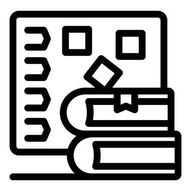 Kitap yığını ve etiketli kitaplık için basit düzenleme sistemi