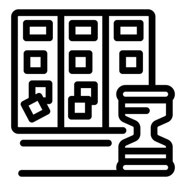 Bir görev kurulunun yanında kum saati, zaman yönetiminin önemini ve çevik proje yönetiminde son teslim tarihlerini karşılamanın önemini gösteriyor