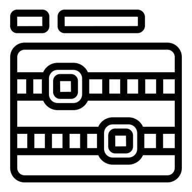 Veritabanı sunucu işleme verisinin basit vektör simgesi