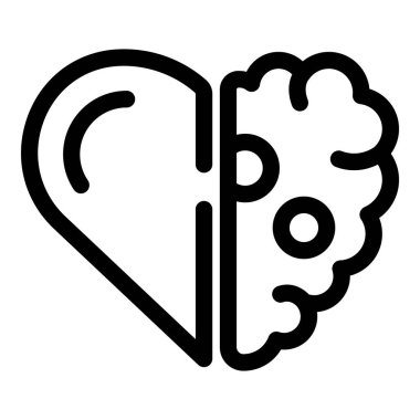 Duygular ve düşünceler arasındaki bağlantıyı temsil eden basit bir simge