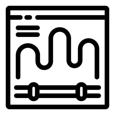 Ses düzenleme ve düzenleme için dijital bir ses çalışma istasyonu arayüzü içeren illüstrasyon