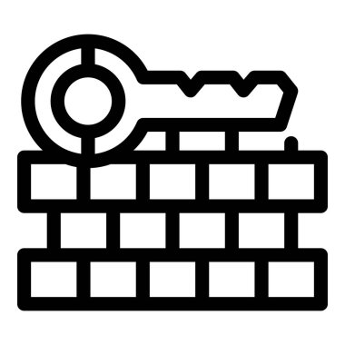 Anahtar, güvenlik duvarını açmak, güvenlik ve koruma sağlamak.