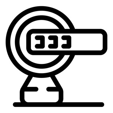 MR makinesi teşhis koyuyor, tıbbi araştırma için ekipman.