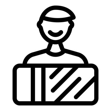 Karton kutu taşıyan teslimatçı teslimat yaparken gülümsüyor.