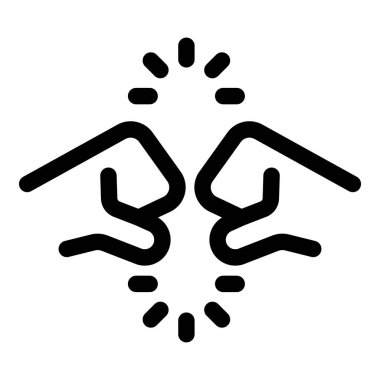 İki el birbirine bastırıyor, kıvılcım yaratıyor, ateşlemeyi, gücü ve enerjiyi simgeliyor.