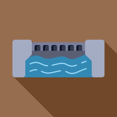 Suyun gücünü kullanarak temiz enerji üreten hidroelektrik santrali barajı.