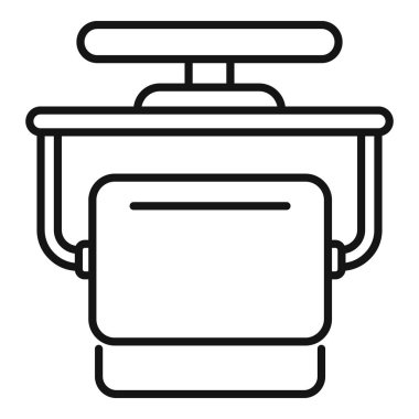 Hastane yatağının üzerinde asılı duran tıbbi lamba, sağlık sistemini ve hasta bakımında kullanılan profesyonel tıbbi ekipmanları temsil ediyor.