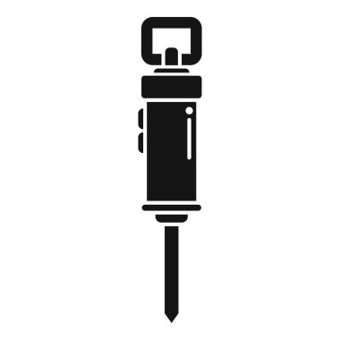 Bu basit simge, yıkım görevlerinde sıklıkla kullanılan bir araç olan pnömatik çekici temsil eder.