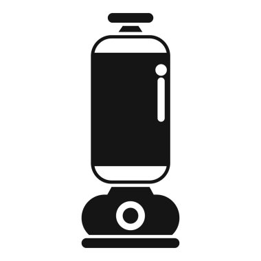 Boks antrenmanında kullanılan kum torbasının basit simgesi.