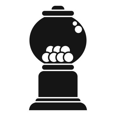 Klasik sakız makinesi tatlı sakız topları dağıtıyor.