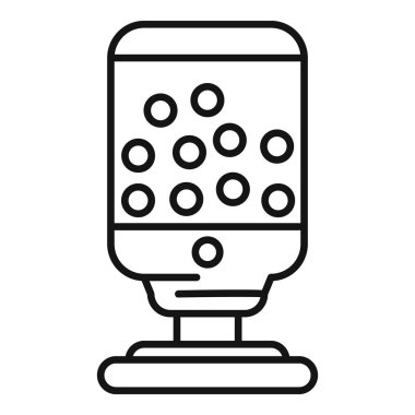 Ağ durumunu gösteren kullanıcı arayüzü olan akıllı bir ev denetim panelinin simgesi