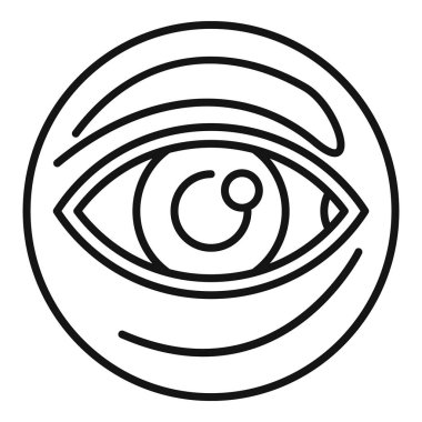 İnsan gözünün basit ama büyüleyici sanat simgesi, gözlem, görüş ve farkındalığı sembolize ediyor.