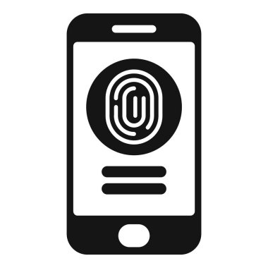 Smartphone kullanıcı kimlik doğrulaması için bir parmak izini tarıyor