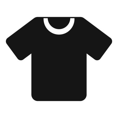 Kısa kollu, sade siyah tişört. Moda ve tarzı temsil eden klasik bir kıyafet.
