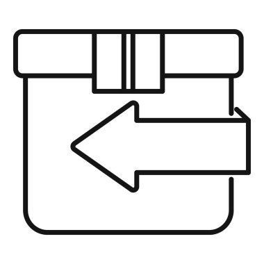 Bir dönüş paketini temsil eden basit, ölçeklenebilir ve düzenlenebilir doğrusal simge