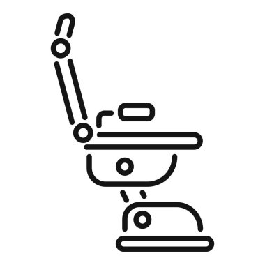 Bebek oto koltuğunun basit bir simgesi. Yolculuk sırasında bebeklere güvenli ve rahat bir ortam sağlıyor.