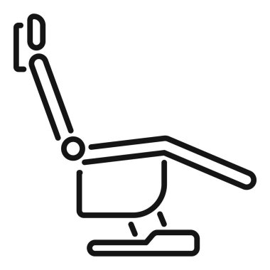 Hidrolik sandalyenin basit bir simgesi, güzellik ya da kuaförleri temsil etmek için ideal.