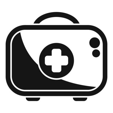 İlk yardım çantasının bu basit çizimi sağlık ve güvenlik kavramlarını iletmek için mükemmeldir.