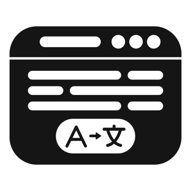 Çevrimiçi çeviri servisi bilgisayar ekranında İngilizce metni Çince 'ye çeviriyor