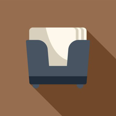 Mavi ofis kâğıt tepsisinde boş kağıtlar var.