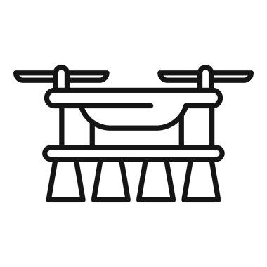 Bu simge, verimli ve modern lojistiği sembolize ederek dört pervanesini kullanarak bir paketi taşıyan bir dağıtım aracını temsil ediyor.