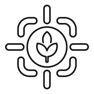 This icon represents the focus on agricultural innovation and the development of sustainable farming practices clipart