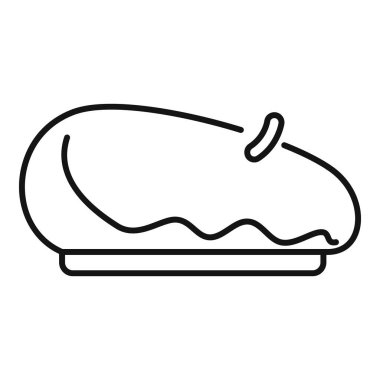 Geleneksel Fransız beresinin basit bir simgesi, şık ve ikonik bir başlık.