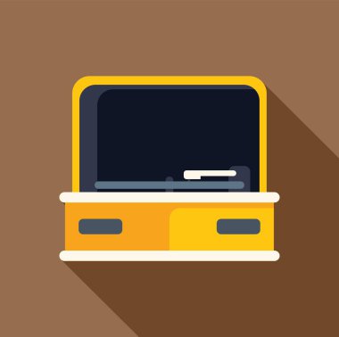 Duvarında tebeşir ve raf asılı boş bir okul tahtasının vektör çizimi