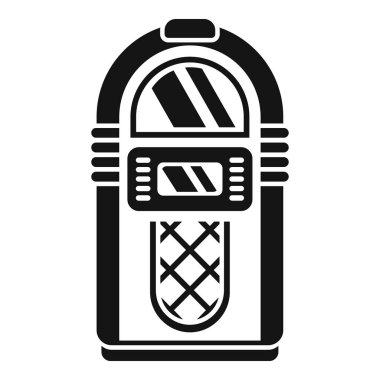 Bu siyah ve beyaz vektör illüstrasyonu klasik bir müzik kutusu sergiliyor, nostalji ve klasik çekicilik hissi uyandırıyor.