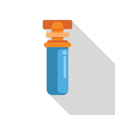 Turuncu kapaklı mavi su filtresi, içme ve ev ihtiyaçları için temiz ve saflaştırılmış su sağlıyor.