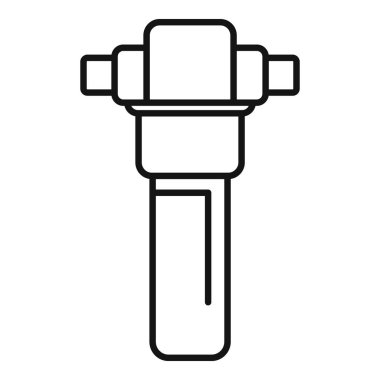 Kullanılmış bir su filtresi kartuşunu değiştirme kavramını gösteren çizgi çizimi