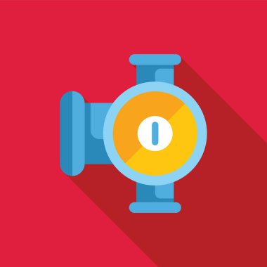 Boru bağlantısı olan su vanası, tesisat ve su tedarik kavramları için ideal.