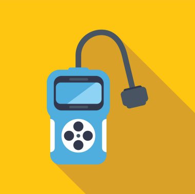 Otomobil tarama aracı, bilgisayar sistemine takılı iken, ekranda motor hata kodlarını gösteriyor